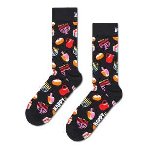 Black Hanukkah Crew Sock