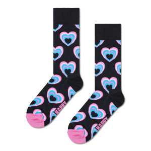 Black Heart In Heart Crew Sock