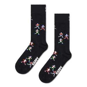 Black Runners Crew Sock