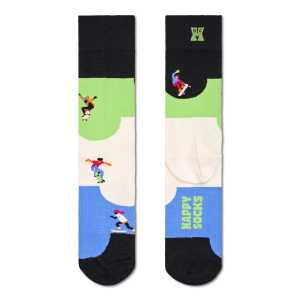 Black Skateboard Crew Sock