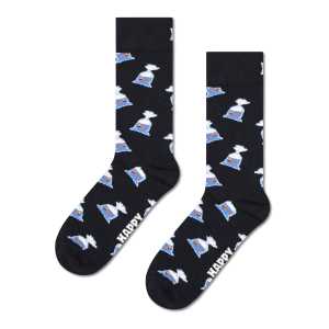 Black Something Fishy Crew Sock