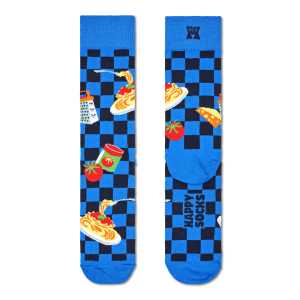 Blue Dinner Crew Sock