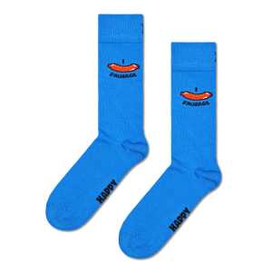 Blue Sausage Crew Sock