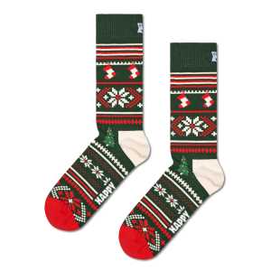 Dark Green Christmas Sweater Crew Sock