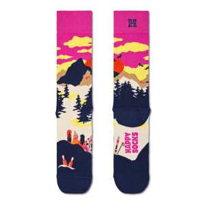 Dunkelrosa After Ski Crew Socken