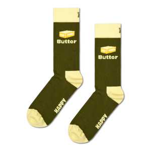 Green Butter Crew Sock