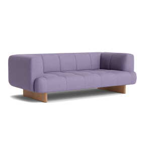 HAY - Quilton Lift 2-Sitzer Sofa, Eiche / Steelcut Quartet 644