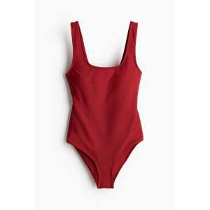 H&M Firm Shape Badeanzug Dunkelrot, Badeanzüge in Größe 44. Farbe: Dark red