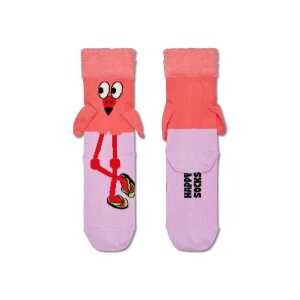 Hellviolette Flamingo Crew Socken