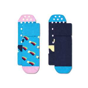 Kids 2-Pack Shooting Star Anti-Slip Socks