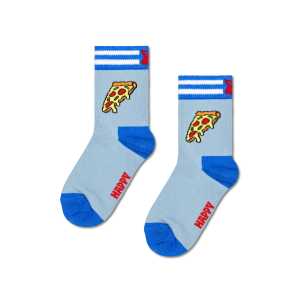 Kids Light Blue Pizza Slice Crew Sock