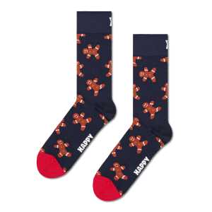 Lebkuchen Crew Socken in Marineblau | Happy Socks