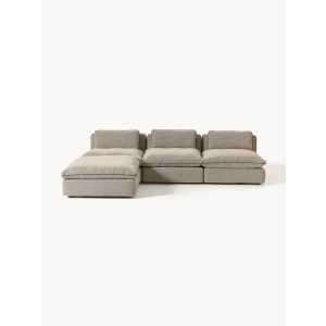 Modulares XL-Ecksofa Felix mit Hocker