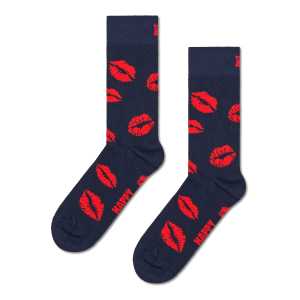 Navy Kisses Crew Sock