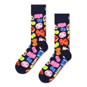 Navy Melted Balls Crew Sock