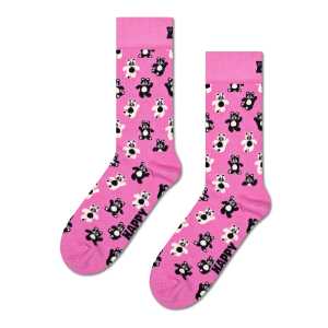 Pink Teddy Bear Crew Sock