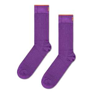 Purple Slinky Crew Sock