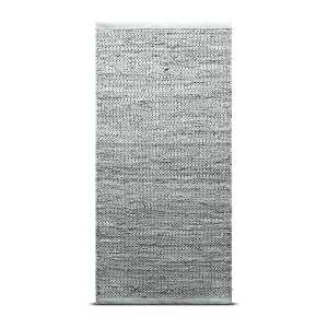 Rug Solid Leather Teppich 75 x 200cm Light grey (hellgrau)