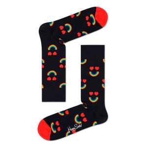 Schwarze Socken: Happy Rainbow | Happy Socks