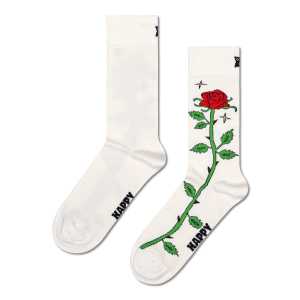 White Rose Crew Sock