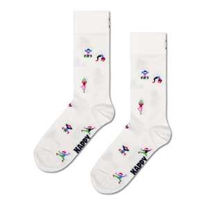 White Yogi Crew Sock