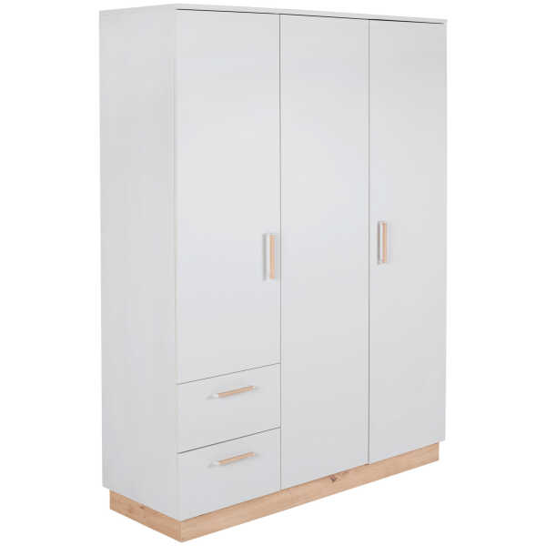 Jimmylee BABYKLEIDERSCHRANK Grau, Eiche