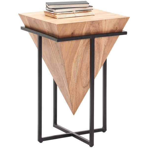 Ambia Home BEISTELLTISCH Natur, Schwarz