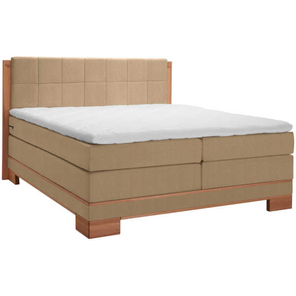 Linea Natura BOXSPRINGBETT Buche, Hellbraun