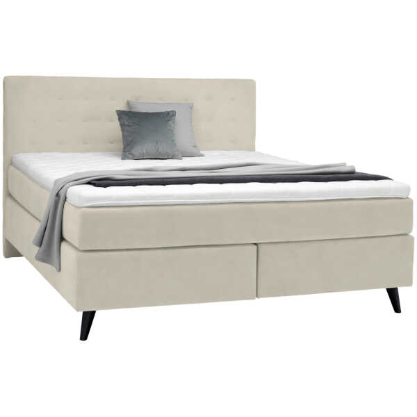 Voleo BOXSPRINGBETT Hellgrau