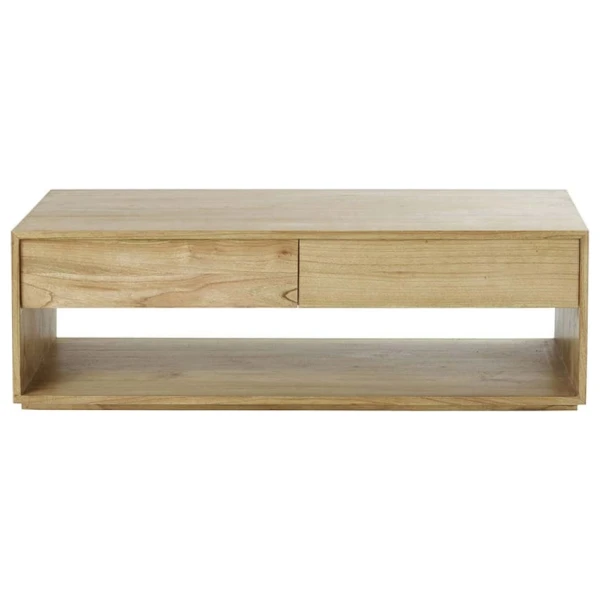 Couchtisch aus massivem Mindi-Holz 140 cm