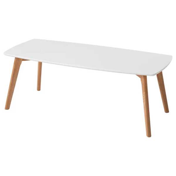 Couchtisch Obory 110 x 40 x 50cm Braun/Weiß