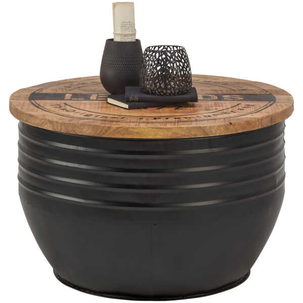 Ambia Home COUCHTISCH Natur, Schwarz