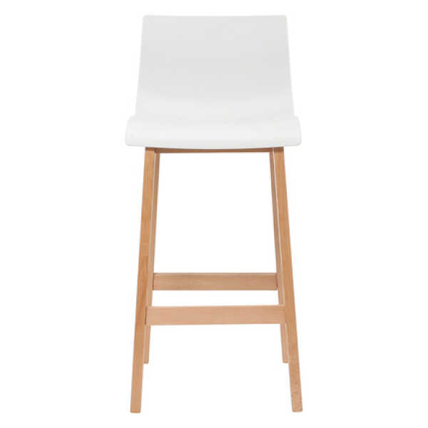 Design-Barhocker Holz und Weiß 65 cm 2 Stck. NEW SURF