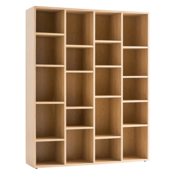 Design-Bücherregal Holz eichefarben RYTHM