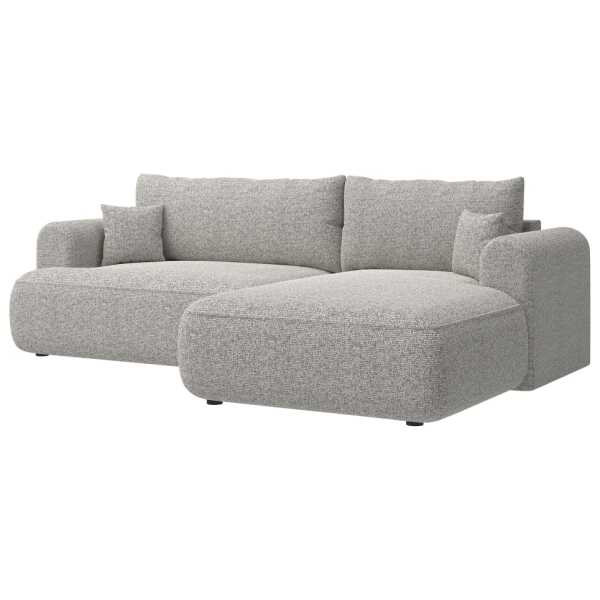 Ecksofa mit Schlaffunktion, Greige, rechtsseitig
