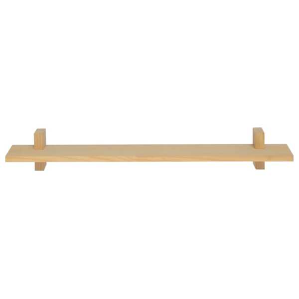 Einzelnes Wandregal aus natürlichem Kiefernholz 120 cm Unlackiert