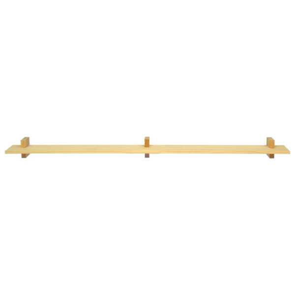 Einzelnes Wandregal aus natürlichem Kiefernholz 150 cm Unlackiert