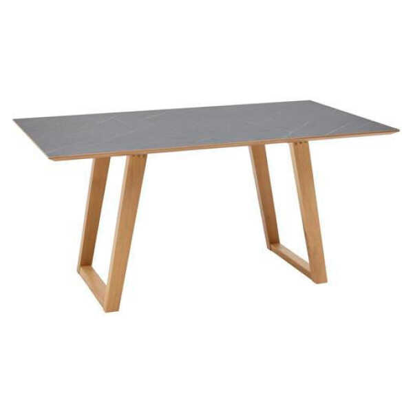 Dieter Knoll ESSTISCH Grau, Eiche