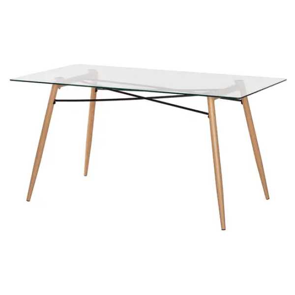 Esstisch Vaasa 150 x 75 x 80cm Braun/Beige/Eiche Dekor