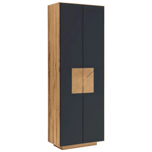 Linea Natura GARDEROBENSCHRANK Anthrazit, Eiche