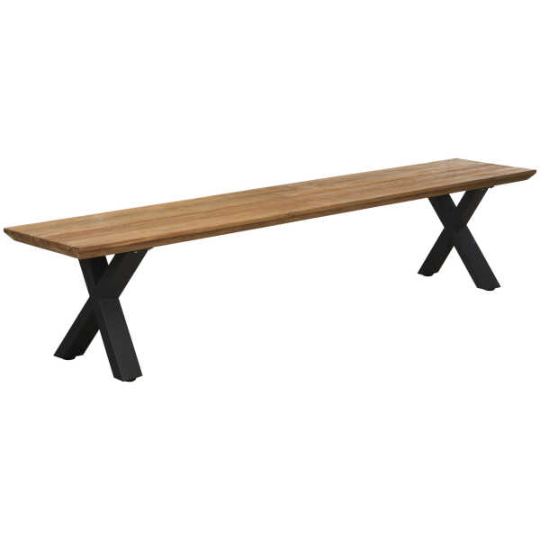 Amatio GARTENBANK Anthrazit, Teak