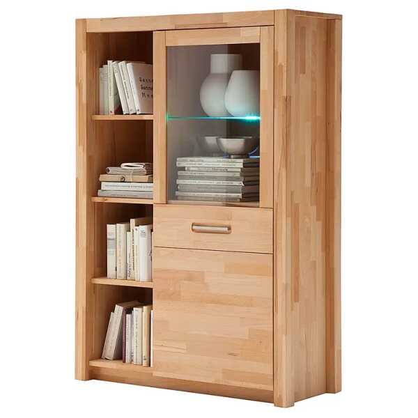 Highboard I 98 x 145 x 40cm Braun/Kernbuche