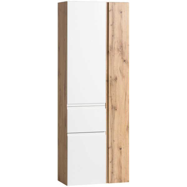 Held HOCHSCHRANK Weiß, Eiche Wotan