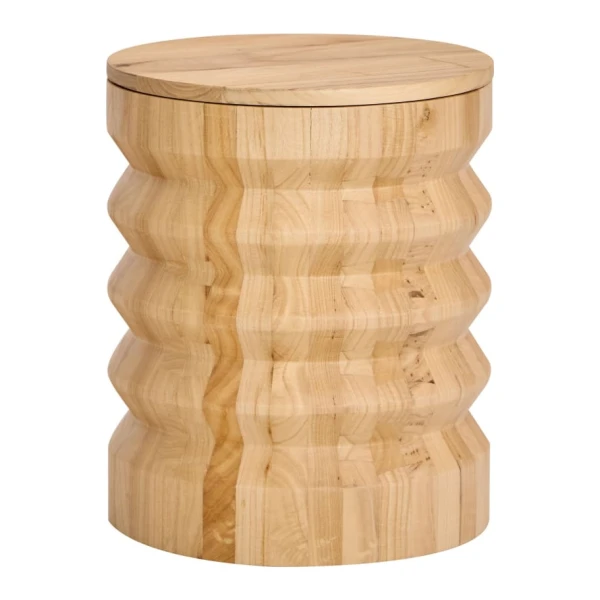 Hocker aus Massivholz
