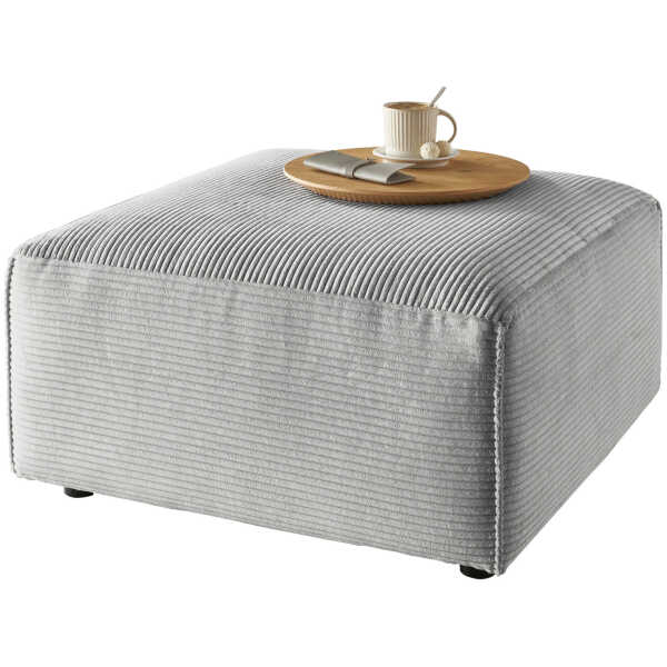 Pure Home Lifestyle HOCKER Grau