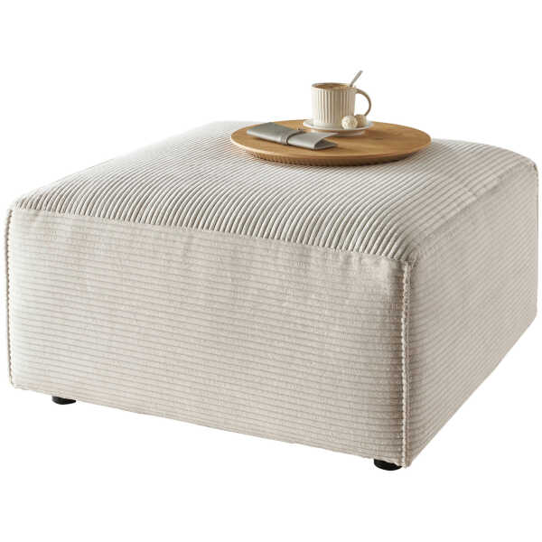 Pure Home Lifestyle HOCKER Weiß