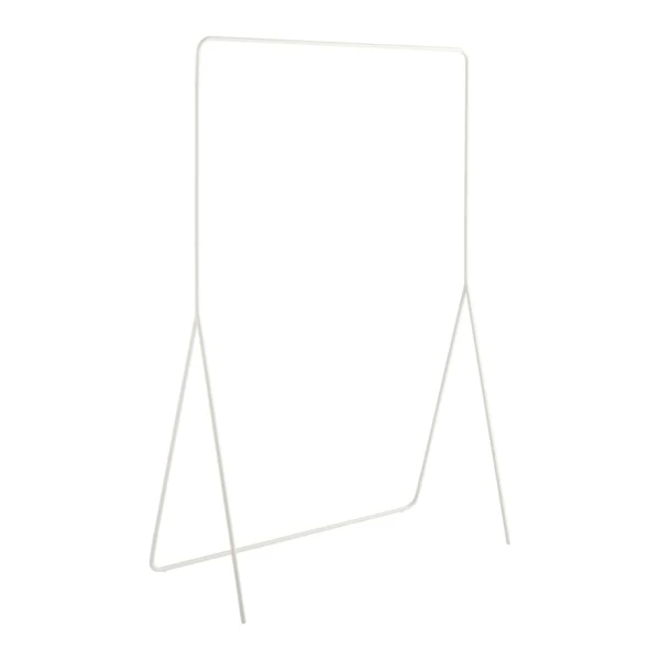 Kleiderständer minimalistisch aus Metall, weiß, 150x100x45cm