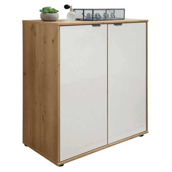Dieter Knoll KOMMODE Eiche Bianco, Weiß