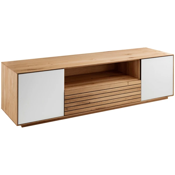 Linea Natura LOWBOARD Weiß, Wildeiche