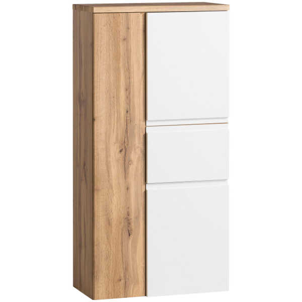 Held MIDISCHRANK Weiß, Eiche Wotan